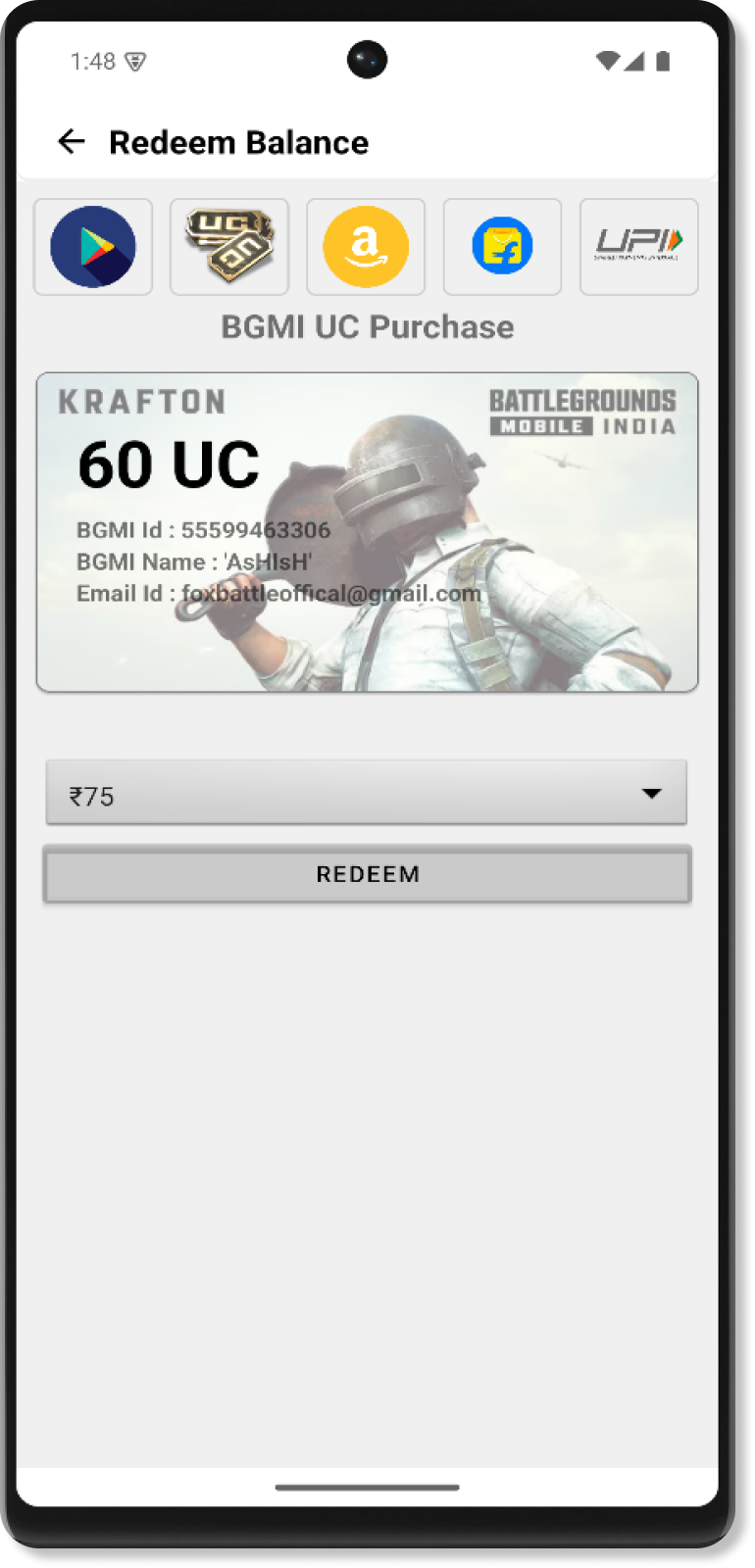 FoxBattle Notifications Page